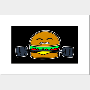 Cheeseburger Workout Meme Posters and Art